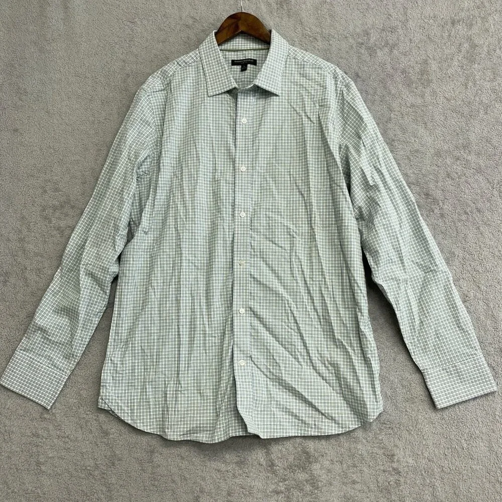 NWOT Banana Republic Men's XL Slim Fit Long Sleeve Button down Shirt Plaid
